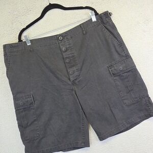 Rothco Shorts Mens XL Lot of 2 Black BDU Military Cargo Pockets Adjustable Waist